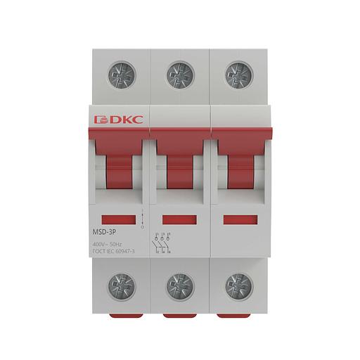 Выключатель нагрузки трёхполюсный 63A MSD-3P63 фото 2