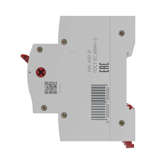 Выключатель нагрузки трёхполюсный 63A MSD-3P63 фото 3