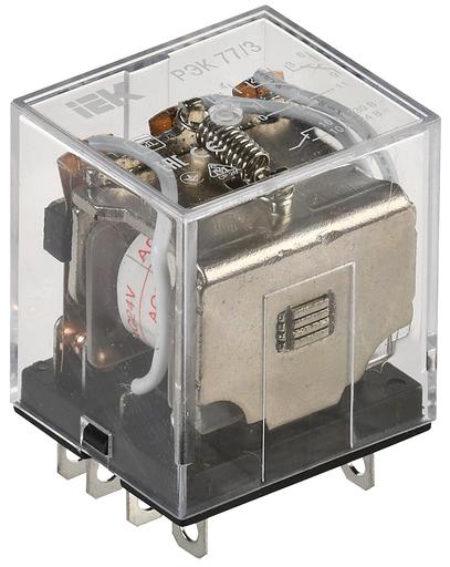 Реле промежуточное 10А 24В 3ПК РЭК77/3 без розетки фото 1