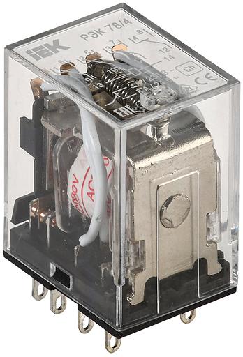 Реле промежуточное 3А 220В 4ПК РЭК78/4 без розетки фото 1