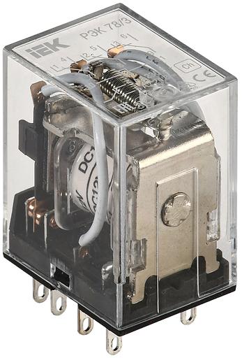 Реле промежуточное 5А 12В 3ПК РЭК78/3 без розетки фото 1