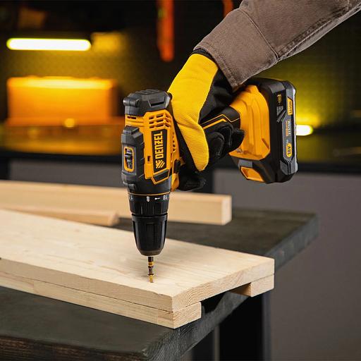 Дрель-шуруповерт аккумуляторная CDL-18-0, Li-Ion, 18 В // Denzel фото 10