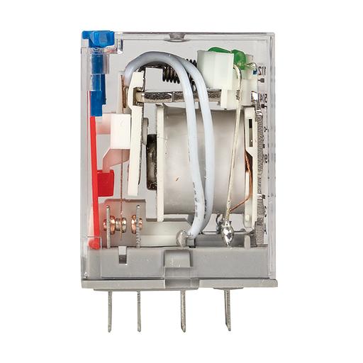 Реле промежуточное с кнопкой и мех. Индикацией RPAt 22/4 5A 24В DC EKF AVERES фото 2