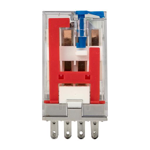 Реле промежуточное с кнопкой и мех. Индикацией RPAt 22/4 5A 24В DC EKF AVERES фото 3