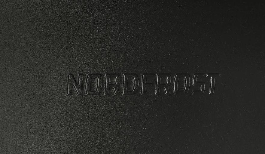 Холодильник Nordfrost NR 404 B черный однокамерный 139/11 л морозилка сверху фото 2