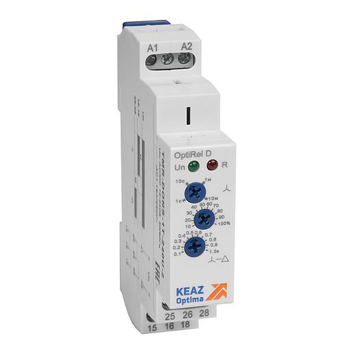 Реле времени OptiRel D TMR-DONS-1T-240U-2 пуска звезда-треугольник 16А 2СО 12-230АС/DC фото 1