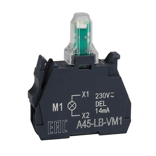 Световой блок OptiSignal D22 A45-LB-VM1 белый 230-240VAC ZBVM1 фото 1