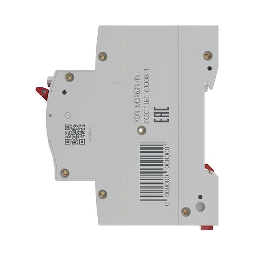 Выключатель автоматических дифференциального тока 2п 63A 100mA MDR63N-1N3C63-A C фото 3