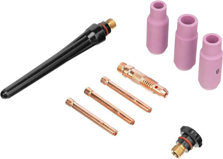 Горелка сварочная TIG WP17V, прямое подключение к баллону, 4 метра// Denzel фото 2