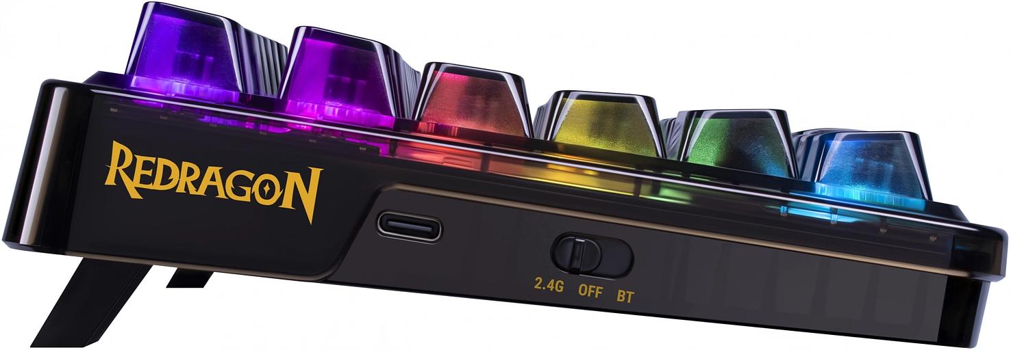 Клавиатура REDRAGON WIRELESS ELF PRO RU RGB 71742 BLACK фото 5