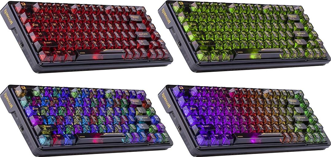 Клавиатура REDRAGON WIRELESS ELF PRO RU RGB 71742 BLACK фото 6