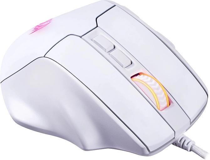 Мышь проводная REDRAGON Bullseye белый, 12400 dpi, USB, кнопки - 8 фото 5