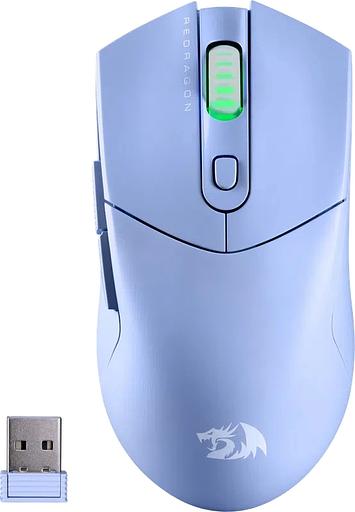 Мышь беспроводная REDRAGON St4r Pro голубой, 26000 dpi, радиоканал, Bluetooth, USB, кнопки - 6 фото 1