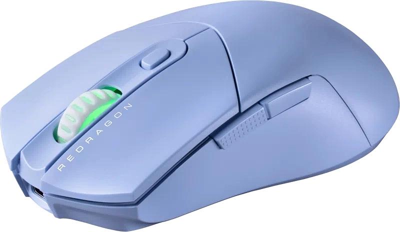 Мышь беспроводная REDRAGON St4r Pro голубой, 26000 dpi, радиоканал, Bluetooth, USB, кнопки - 6 фото 3