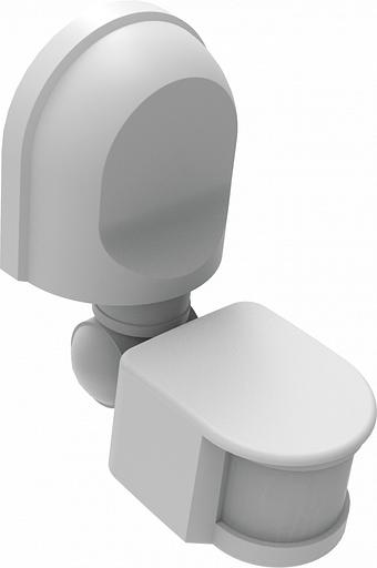 Датчик движения инфракрасный ДДИ-101 02 1200Вт 2-12м 180град. черн. DEKraft 60133DEK фото 1