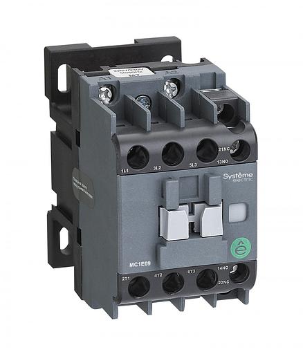 КОНТАКТОР MC1E 3P 9A НО+НЗ 110V 50/60ГЦ фото 1