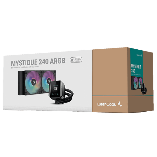 Система водяного охлаждения Deepcool Mystique 240 ARGB Soc-AM5/AM4/1151/1200/1700 черный 4-pin 36.49dB Al LCD 1543gr Ret (R-LX550-BKADSNC-G-1) фото 6