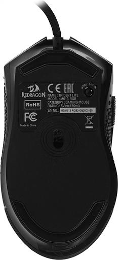 Мышь проводная Redragon Trident Lite черный, 8000 dpi, USB, кнопки - 7 фото 10