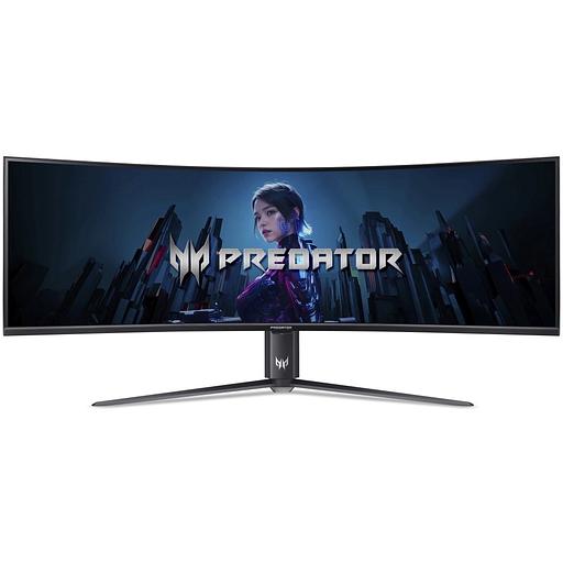 Монитор 57" Acer Predator Z57bmiiphuzx VA 7680x2160, 120 Гц, 1 мс, 32:9, 1000 кд/м2, 1xDP, 1xHDMI, 1xUSB Type-C, изогнутый, черный фото 1