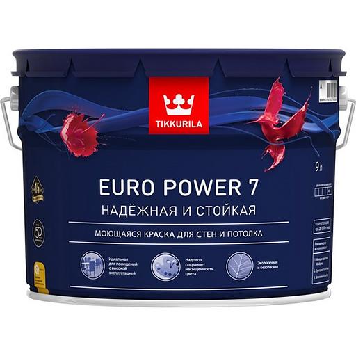 Краска интерьерная «Euro 7А» 9 л фото 1