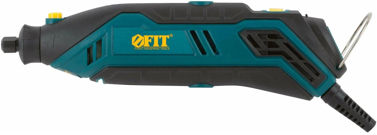 Гравировальная машина FIT DG-130PL, 130 Вт, 10000-35000 об/мин, 2,4/3,2 мм, БС щеток, набор насадок 210 шт., кейс фото 2