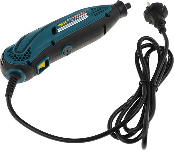 Гравировальная машина DG-137PL, 135 Вт, 10000-32000 об/мин, 2,4/3,2 мм, БС щеток, набор насадок, пластик. кейс фото 2