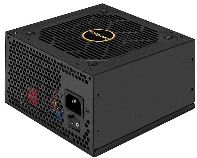 Блок питания 650W ExeGate 80 PLUS® GOLD 650VSP FС (ATX3.0, APFC, КПД 90% (80 PLUS GOLD), 120mm fan, 24pin, 2x(4+4)pin, PCIE5.0/12VHPWR, 2xPCI-E, 6xSATA, 3xIDE, 1xFDD, Full Cable Management, black, Color box) фото 1