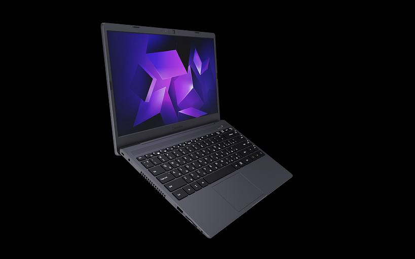 Ноутбук KVADRA NAU LE14U Core i3-1215U 1.2GHz,14,1" FHD (1920x1080) IPS,8Gb DDR4-3200(1), 256Gb SSD,55Wh,1.6kg,1YW,FHD Webcam,WiFi/BT, noOS, Графит, МПТ фото 3