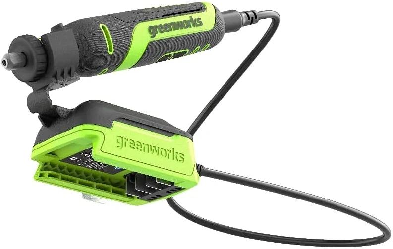 Гравер аккумуляторный GreenWorks G24RT, 24V, бесщеточный, с принадлежностями 52 шт., без АКБ и ЗУ (3200807) фото 6