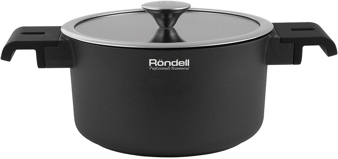 Кастрюля Rondell Modern RDA-1726, 2.6л, 20см, с крышкой, черный фото 1