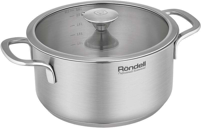 Кастрюля Rondell Modern RDS-1747, 2.8л, 20см, с крышкой, стальной фото 3