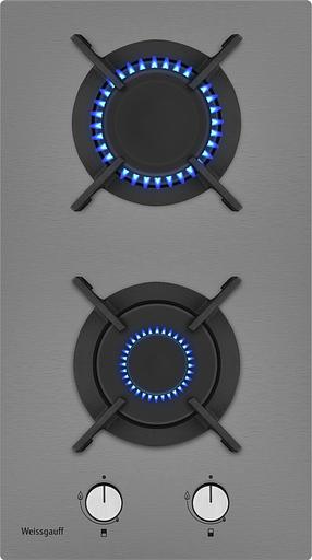 Газовая варочная поверхность Weissgauff HGG 320 XRV, независимая, нержавеющая сталь фото 1