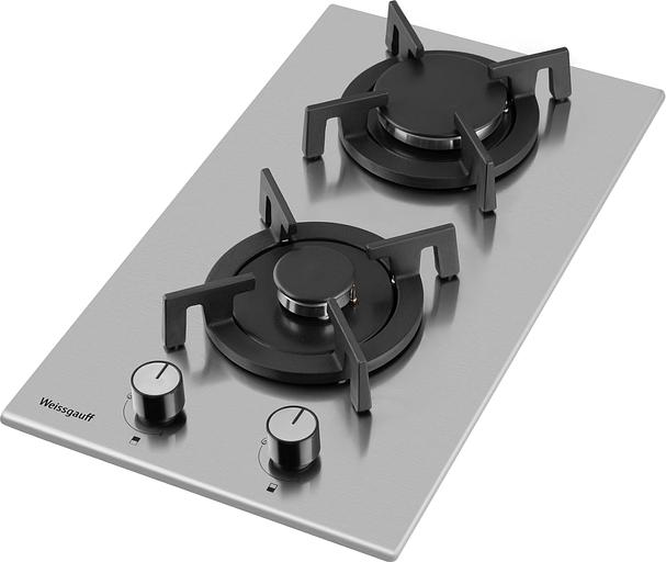 Газовая варочная поверхность Weissgauff HGG 320 XRV, независимая, нержавеющая сталь фото 4