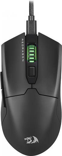 Игровая мышь REDRAGON FYZU чёрная (USB, Pixart P3395, Huano, 6 кн., 26000 Dpi, RGB подсветка) фото 3