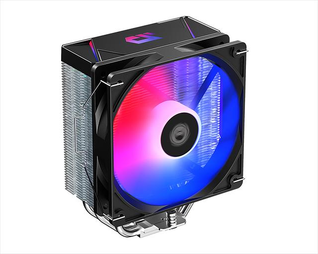 Кулер ID-Cooling BLITZ X4 LGA1700/1200/115X/AM5/AM4 (16шт/кор, TDP 180W, PWM, 4 тепл.трубки прямого контакта, FAN 120mm, Dynamic Multi-Color LED) RET фото 1