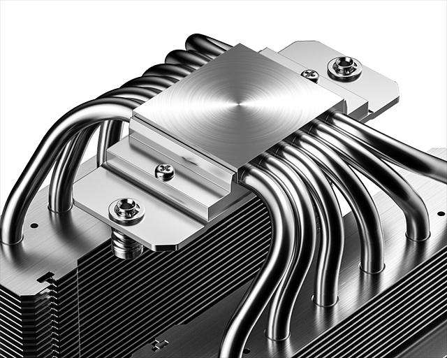 Кулер для процессора ID-Cooling FROZN A620 PRO SE ARGB LGA1700/1200/115X/AM5/AM4 (8шт/кор, TDP 260W, PWM, черный, 6 тепл.трубок + медная база, DUAL ARGB FAN 120mm) RET фото 8