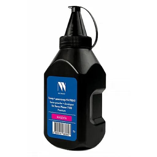 Тонер + девелопер NVP для Xerox Phaser 7100 Premium (75г) Magenta совместимый фото 1