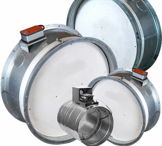 Противопожарные клапаны «БРОНЬ» круглого сечения фото 1