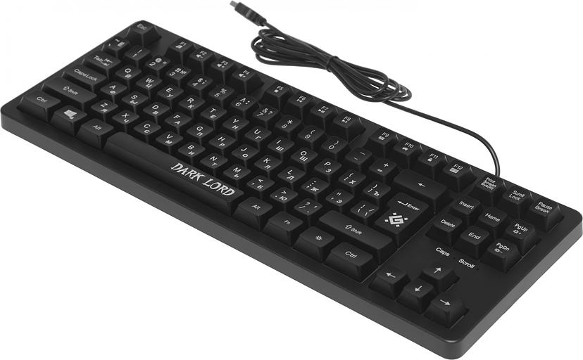 Проводная игровая клавиатура Defender Dark Lord GK-580 RU, черный,радужная,87кнопок фото 5