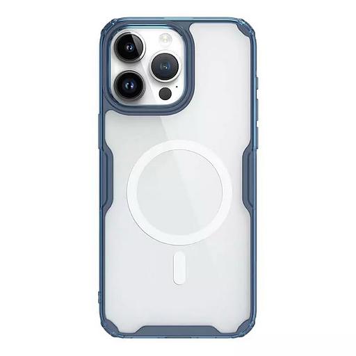 Чехол Nature TPU Pro Magnetic Case, Blue, (AP IP15 Pro Max) фото 1