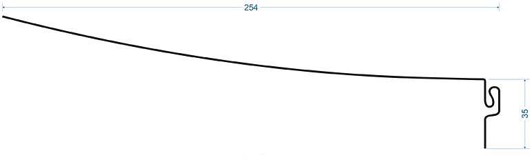 Откос 254 мм шоколад опт фото 2