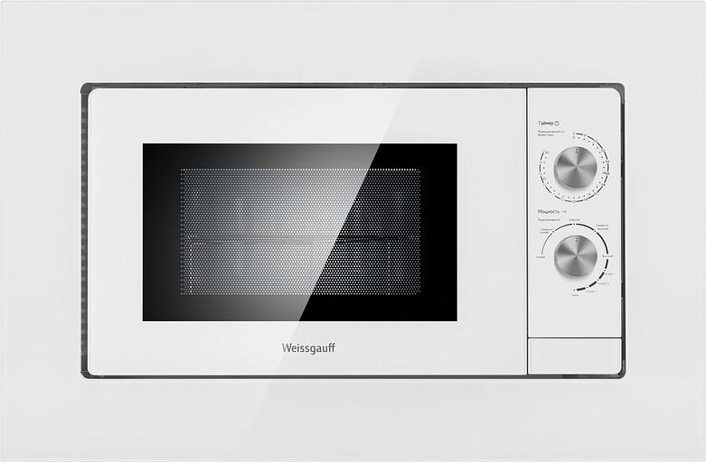 Микроволновая печь встраиваемая 20L HMT-2012GRILL WHITE WEISSGAUFF фото 1