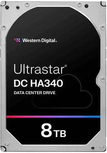 Жесткий диск HDD WD SATA Server 8Tb Ultrastar DC HA340 7200 6Gb/s 256MB 1 year warranty (replacement HUS728T8TALE6L4, HUH721008ALE604) фото 1