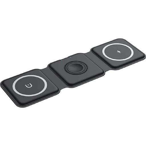 Беспроводное зарядное устройство REXANT с MagSafe 3в1, Qi, 15Вт, черный фото 1