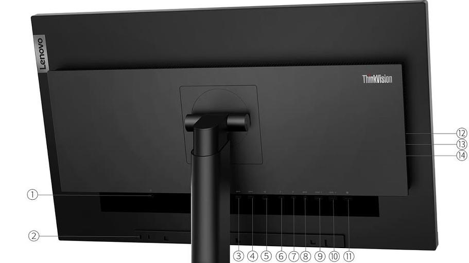 Монитор Lenovo P27u-20, черный/красный, 27", 16:9, IPS, 3840 x 2160, 4ms, 450cd, 60Hz, 2xHDMI, 1xDP, 3xUSB, USB-C, 1xThunderbolt, LAN, SPK HAS фото 2