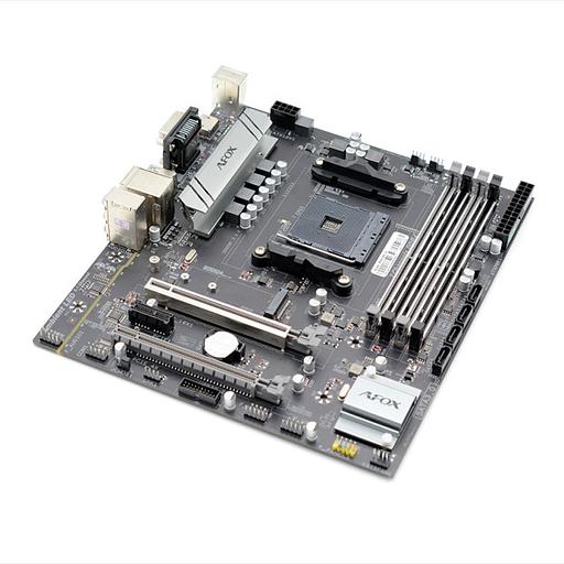 Материнская плата AFOX AMD B550 AM4,2xDDR4(64GB), 1xPCIe 3.0x16, 1xPCIe x1, 1xHDMI, 1xD-Sub, 1xLAN(1GbE), 4xSATA, 1xM.2, 4xUSB 3.0, 2xUSB 2.0, 2xPS/2, mATX фото 4