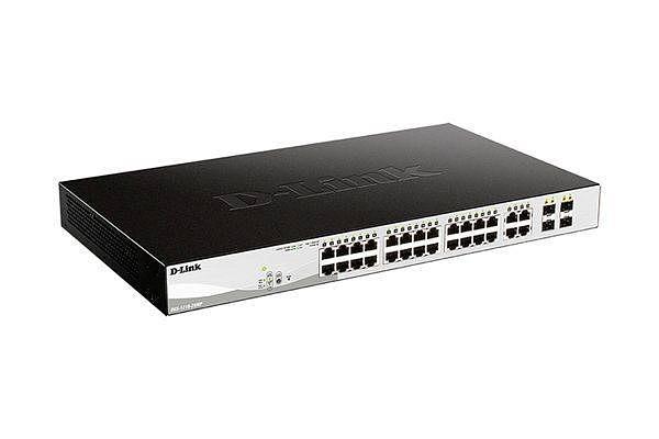 D-Link DGS-1210-28MP/F4A Настраиваемый L2 коммутатор с 24 портами 10/100/1000Base-T и 4 комбо-портами 100/1000Base-T/SFP фото 1