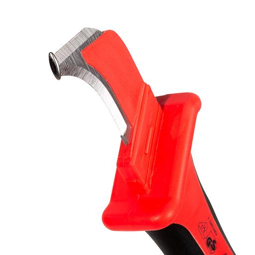 Нож КВТ НМИ-01А монтерский для работы под напряжением до 1000в прозрачный защитный чехол фото 3