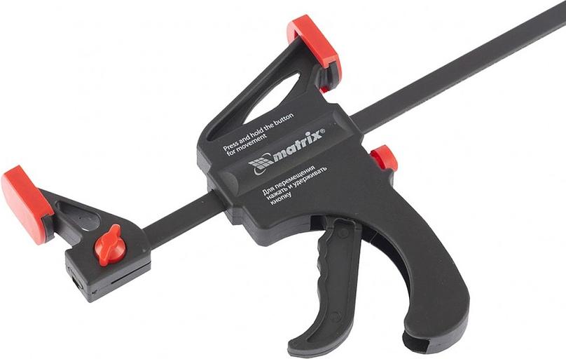 Струбцина MATRIX 20561 универсальная fобразная 150х265х45мм пластмассовый корпус фото 4