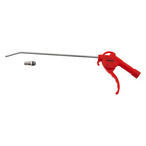 Пистолет продувочный MATRIX 57334 с удлиненным изогнутым соплом пневматический 270мм фото 1